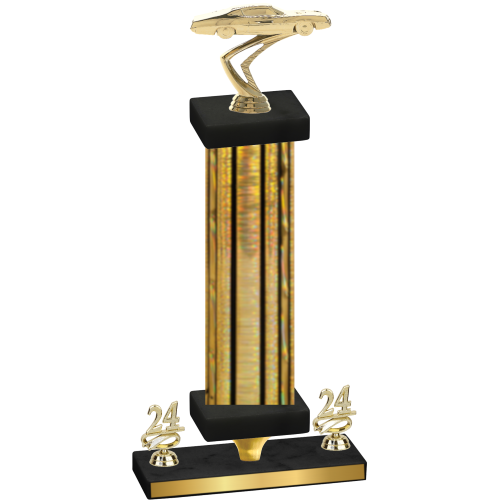 Premium Single Gold Glacier Year Cars Trophy