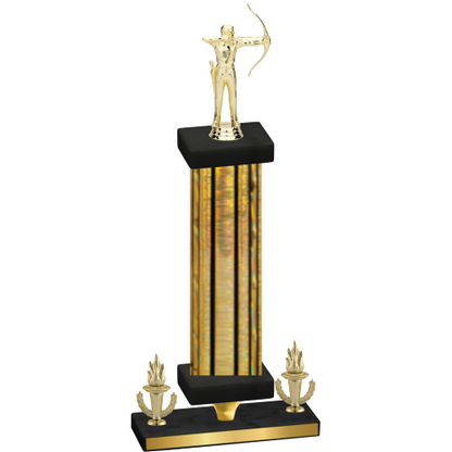Premium Single Gold Glacier Victory Archery Trophy