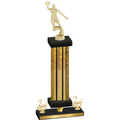 Premium Single Gold Glacier Second Place Basketball Trophy
