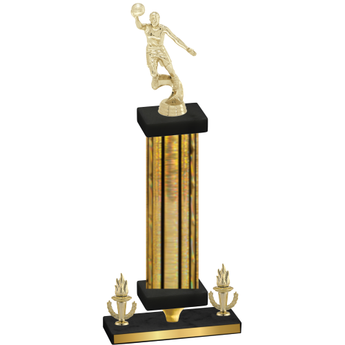 Premium Single Gold Glacier Victory Basketball Trophy