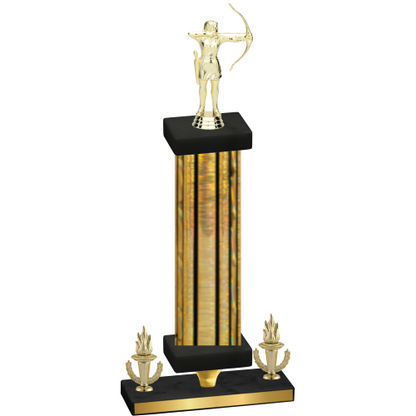 Premium Single Gold Glacier Victory Archery Trophy