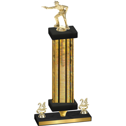 Premium Single Gold Glacier Year Shooter Trophy