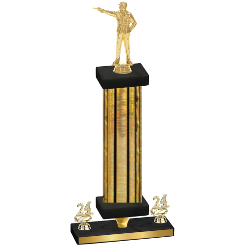Premium Single Gold Glacier Year Shooter Trophy