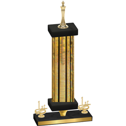 Premium Single Gold Glacier First Place Chess Trophy