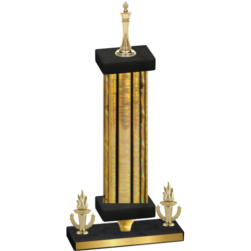 Premium Single Gold Glacier Victory Chess Trophy