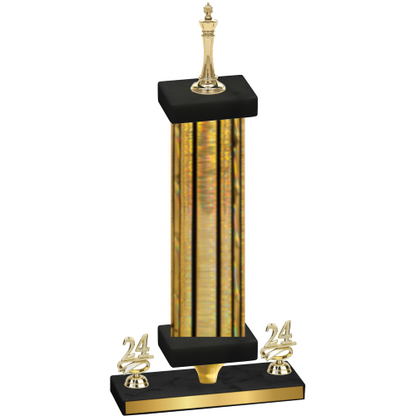 Premium Single Gold Glacier Year Chess Trophy