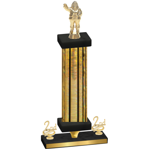 Premium Single Gold Glacier Second Place Holiday Trophy