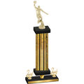 Premium Single Gold Glacier Second Place Basketball Trophy