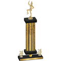 Premium Single Gold Glacier Year Majorette Trophy