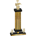 Premium Single Gold Glacier Year Music Trophy