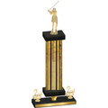 Premium Single Gold Glacier Second Place Golf Trophy