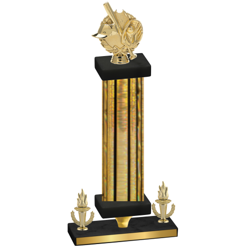 Premium Single Gold Glacier Victory Baseball Trophy
