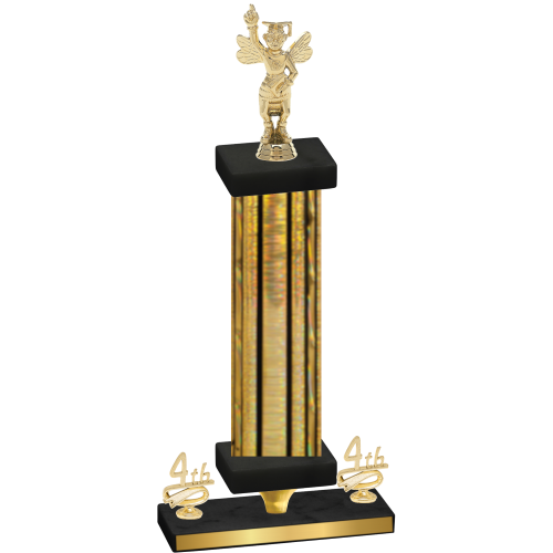 Premium Single Gold Glacier Fourth Place Academics Trophy