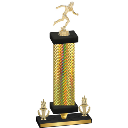 Premium Single Gold Carbon Fiber Victory Running Trophy