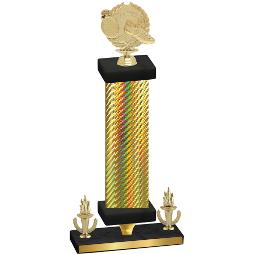 Premium Single Gold Carbon Fiber Victory Running Trophy