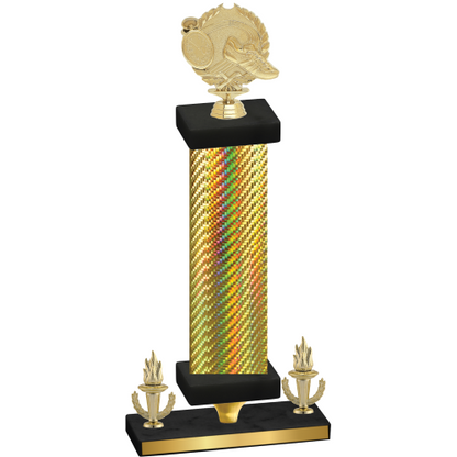 Premium Single Gold Carbon Fiber Victory Running Trophy