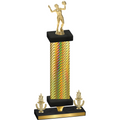 Premium Single Gold Carbon Fiber Victory Volleyball Trophy