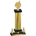 Premium Single Gold Carbon Fiber Victory Volleyball Trophy