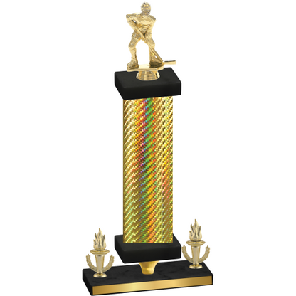 Premium Single Gold Carbon Fiber Victory Hockey Trophy