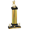Premium Single Gold Carbon Fiber Year Hockey Trophy
