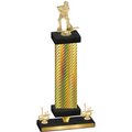 Premium Single Gold Carbon Fiber First Place Hockey Trophy
