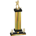 Premium Single Gold Carbon Fiber Year Hockey Trophy