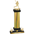Premium Single Gold Carbon Fiber First Place Lacrosse Trophy