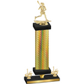 Premium Single Gold Carbon Fiber First Place Lacrosse Trophy