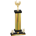 Premium Single Gold Carbon Fiber Year Victory Trophy