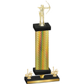Premium Single Gold Carbon Fiber First Place Archery Trophy