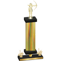 Premium Single Gold Carbon Fiber First Place Archery Trophy