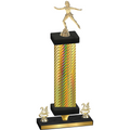 Premium Single Gold Carbon Fiber Year Skater Trophy