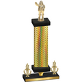 Premium Single Gold Carbon Fiber Victory Holiday Trophy