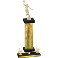 Premium Single Gold Carbon Fiber First Place Basketball Trophy
