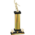 Premium Single Gold Carbon Fiber Fourth Place Basketball Trophy