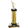 Premium Single Gold Carbon Fiber Year Basketball Trophy