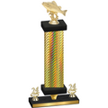 Premium Single Gold Carbon Fiber Year Fishing Trophy