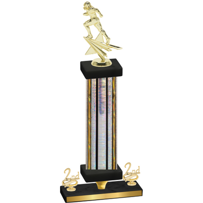 Premium Single Silver Glacier Second Place Football Trophy