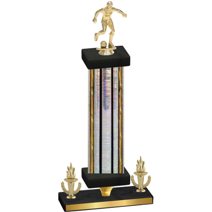 Premium Single Silver Glacier Victory Soccer Trophy