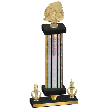 Premium Single Silver Glacier Victory Soccer Trophy