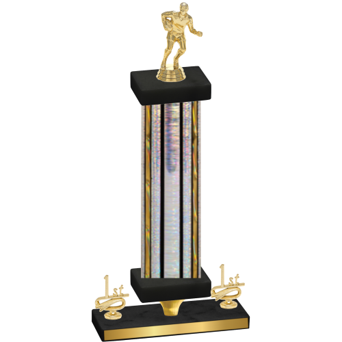 Premium Single Silver Glacier First Place Rugby Trophy