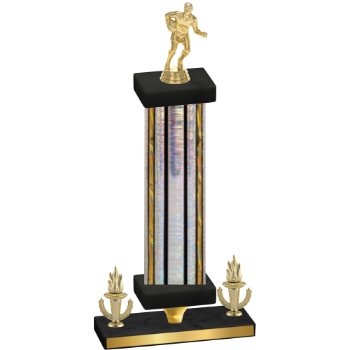 Premium Single Silver Glacier Victory Rugby Trophy