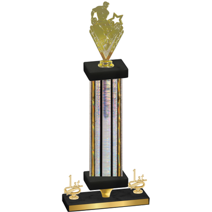 Premium Single Silver Glacier First Place Rugby Trophy