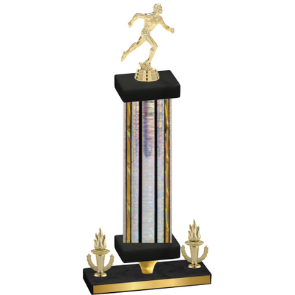 Premium Single Silver Glacier Victory Running Trophy