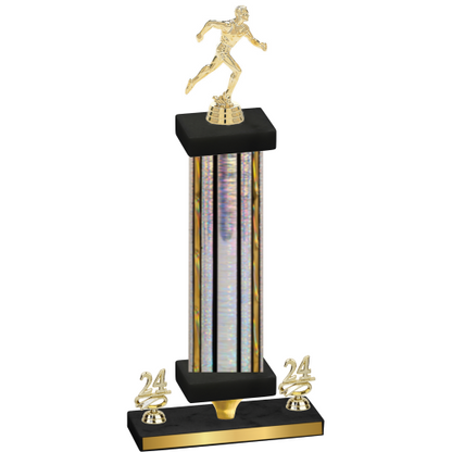 Premium Single Silver Glacier Year Running Trophy