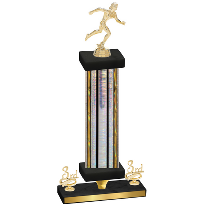 Premium Single Silver Glacier Third Place Running Trophy