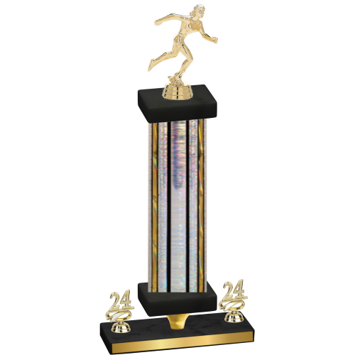 Premium Single Silver Glacier Year Running Trophy