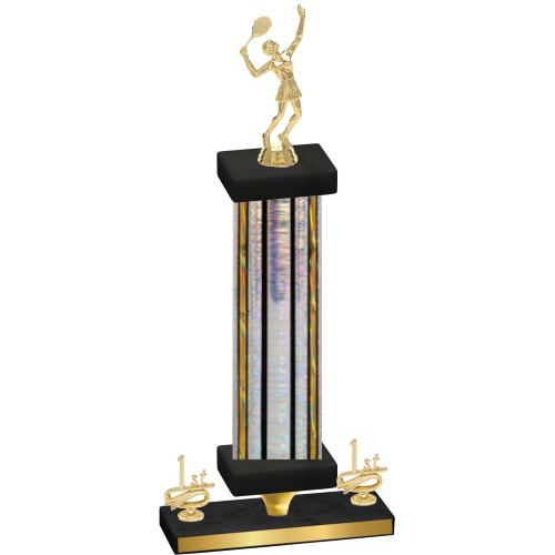 Premium Single Silver Glacier First Place Tennis Trophy