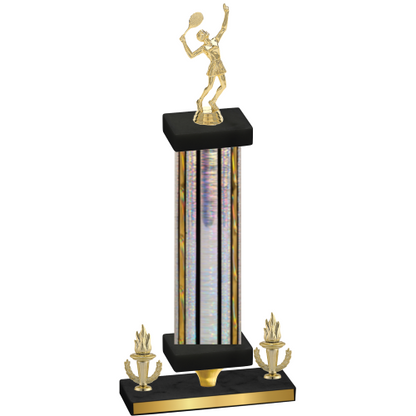 Premium Single Silver Glacier Victory Tennis Trophy