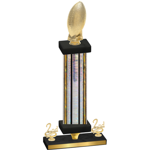 Premium Single Silver Glacier Second Place Football Trophy